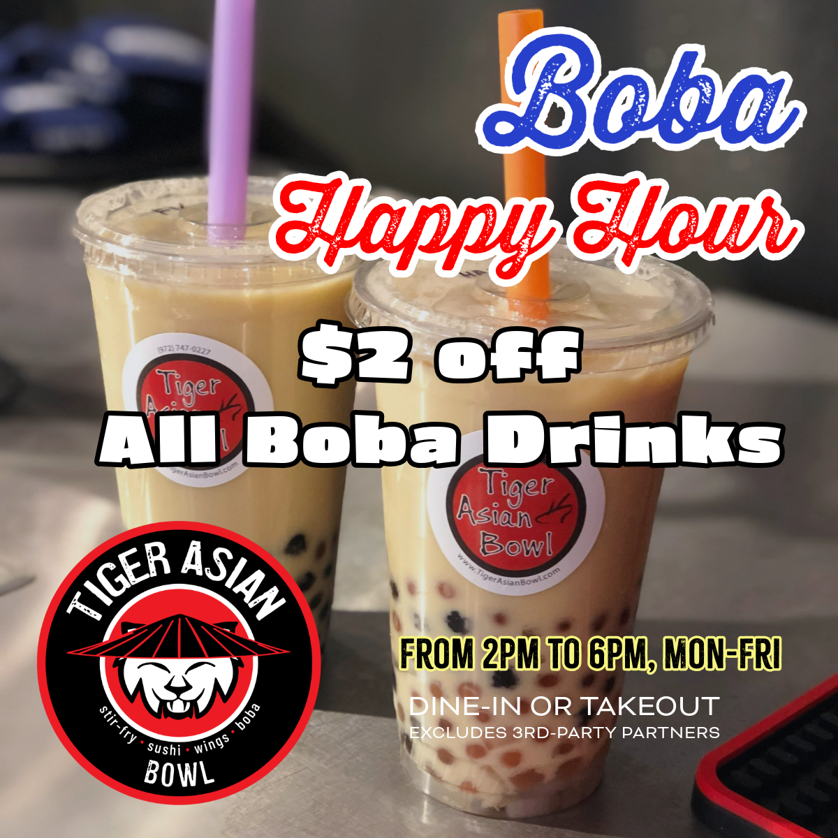 Boba Happy Hour